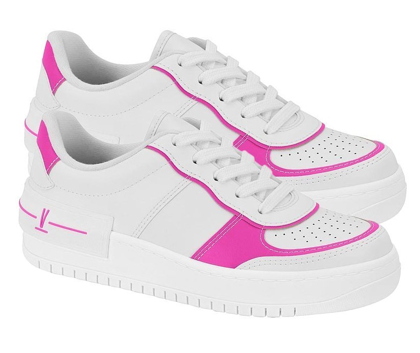 Tênis Casual Colorido Vizzano 1389202 Feminino Branco 3
