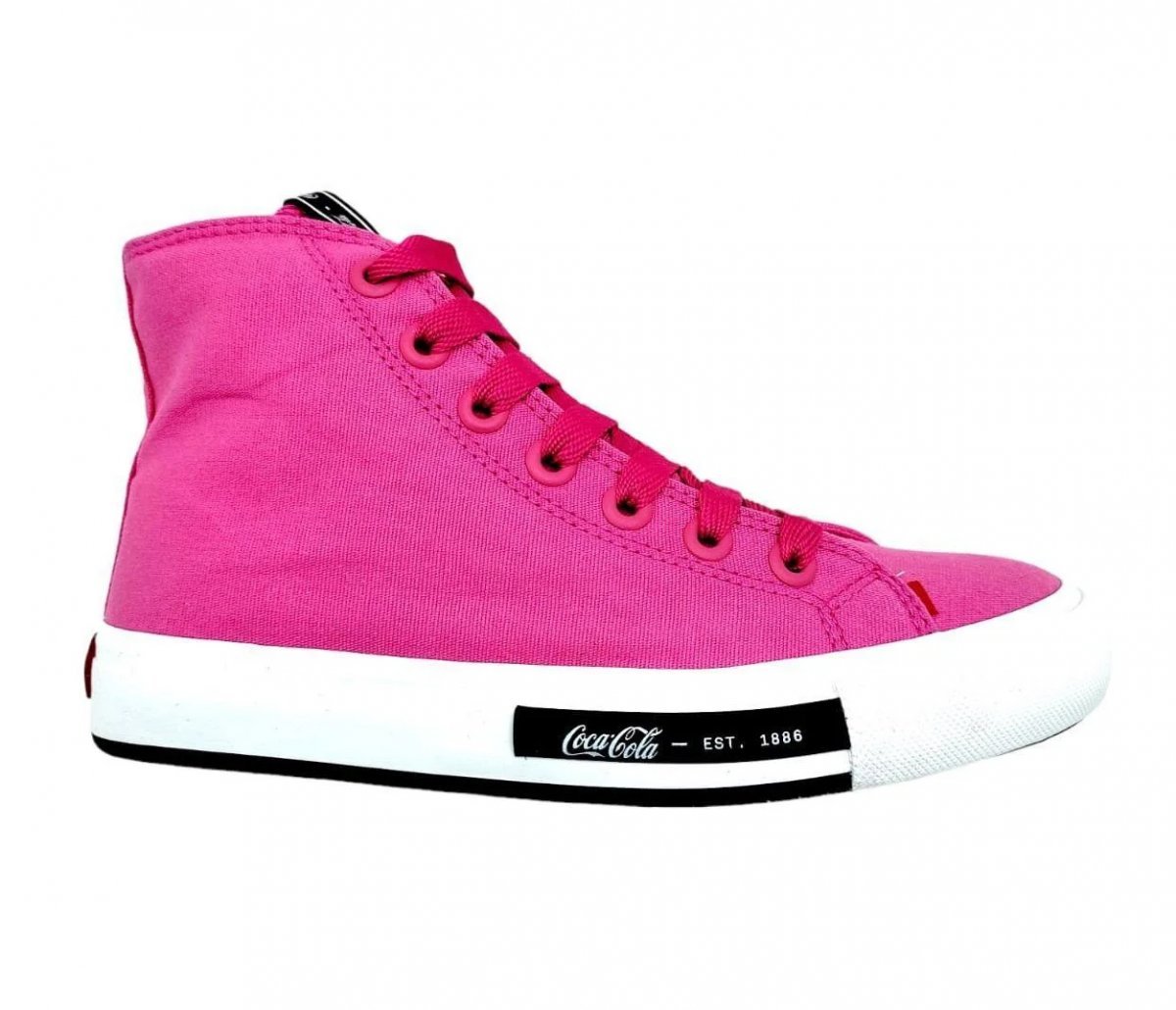 Tenis Casual Botinha Daytona HI Coca Cola Cc2060 Feminino Rosa 1
