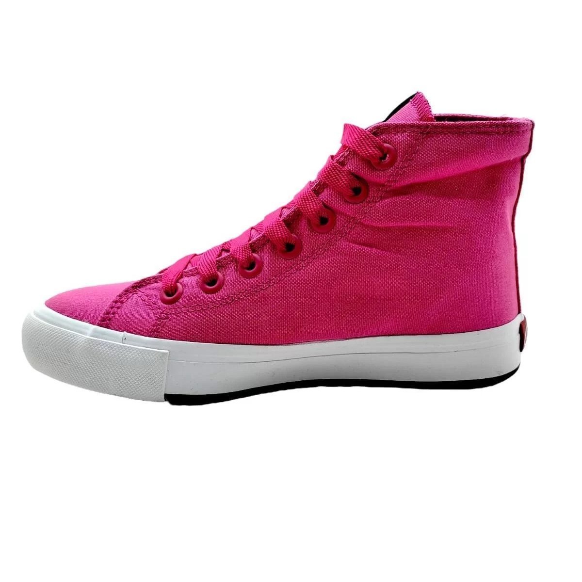 Tenis Casual Botinha Daytona HI Coca Cola Cc2060 Feminino Rosa 2
