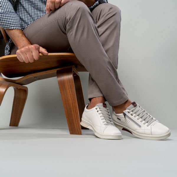 Sapatênis Pegada 118672 Masculino Branco 5