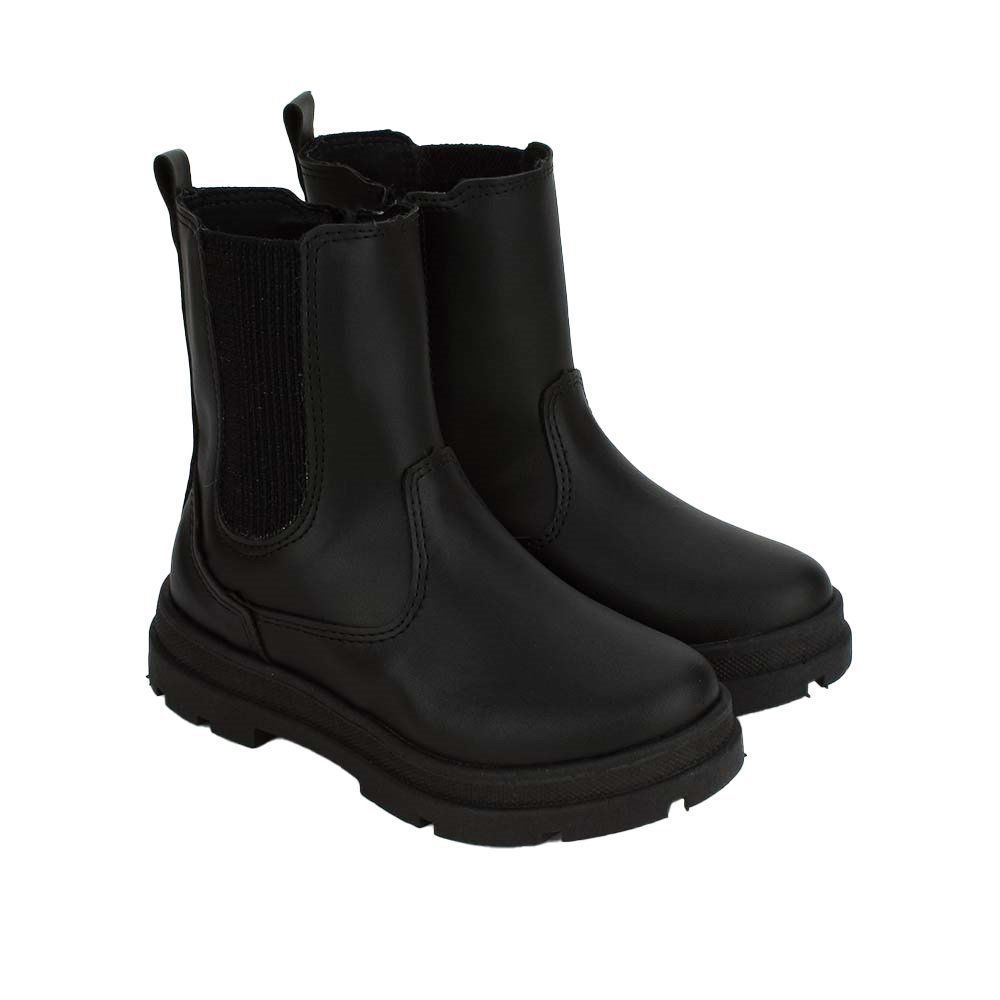 Bota Kidy Fanfik Style 3630001 Infantil Feminina Preto 2