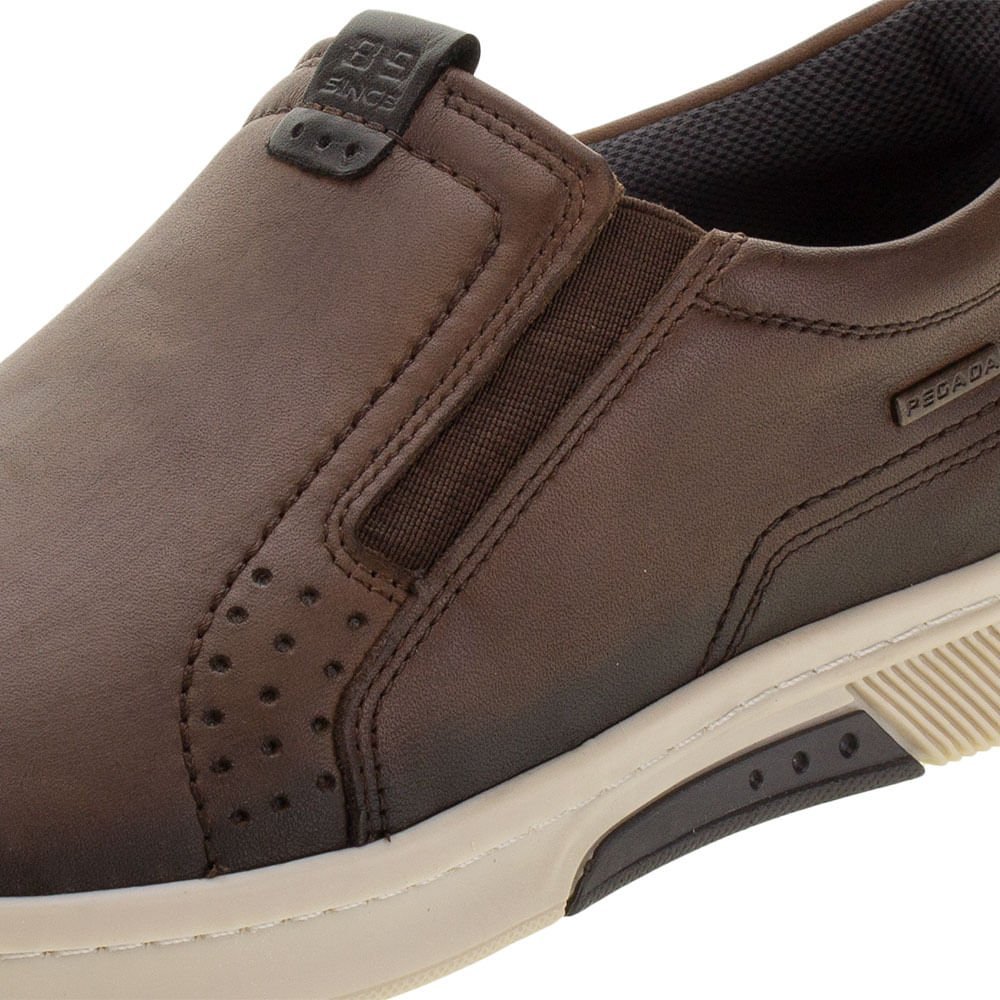 Sapatênis Pegada 118673 Masculino Marrom 4