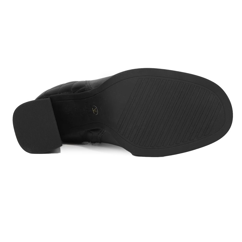 Bota Cano Curto Matelassê Vizzano 3092101 Feminino Preto 6