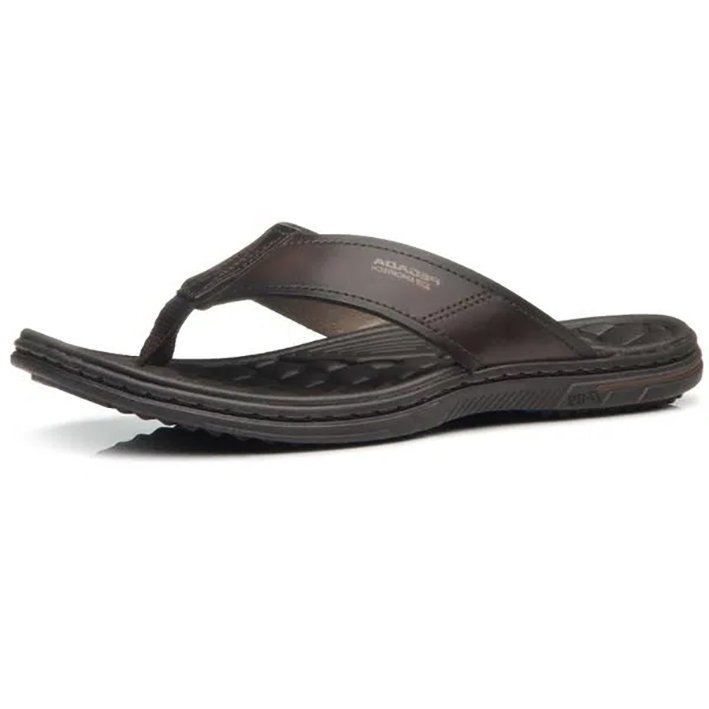 Chinelo Em Couro Pegada 133301 Masculino Marrom 2