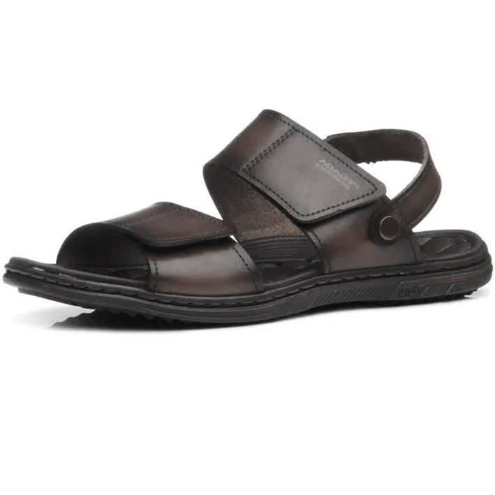 Sandália Em Couro Pegada 133303 Masculino Marrom 2