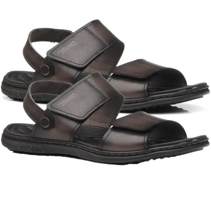 Sandália Em Couro Pegada 133303 Masculino Marrom 3