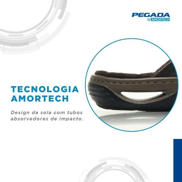 Pegada Chinelo 131663 Masculino Marrom 5
