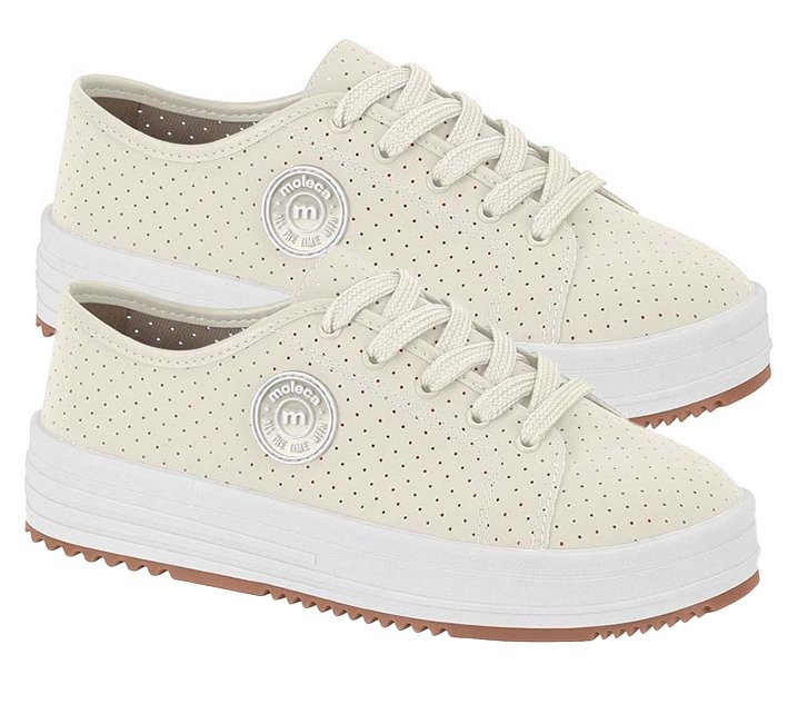 Tênis Casual Moleca 5782101 Feminino Branco 3