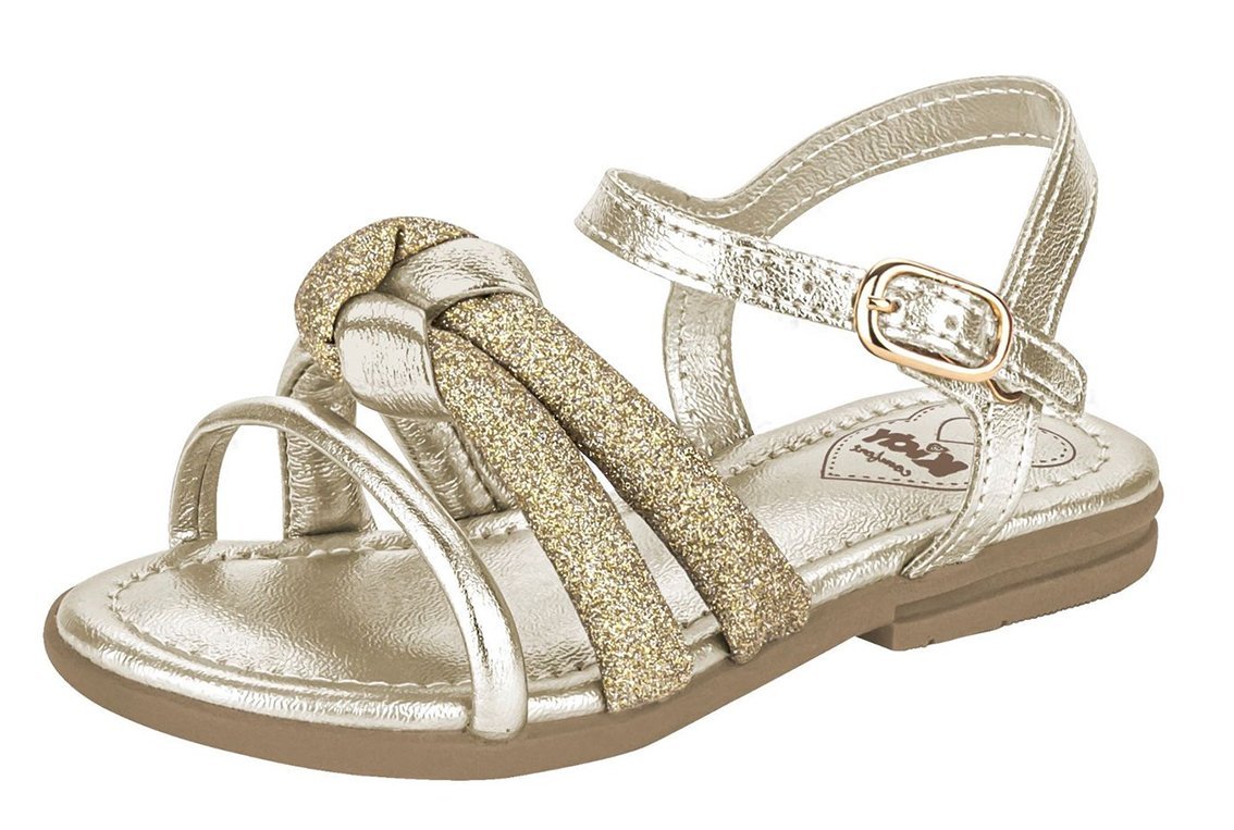 Sandália Kidy Amar 1560412 Infantil Feminina Dourado 2