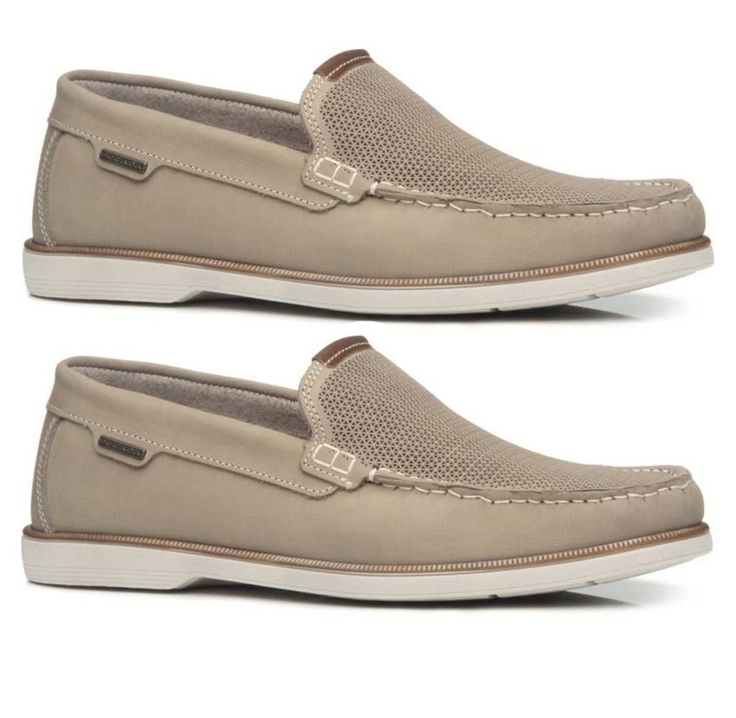 Mocassim Pegada 141901 Masculino Bege 3