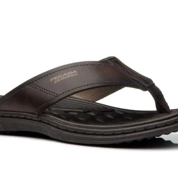 Chinelo Pegada 533301 Tamanho Especial Masculino Marrom 2