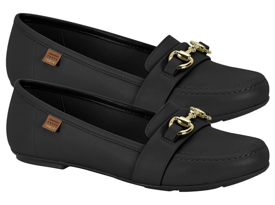 Mocassim Beira Rio 4309102 Feminino Preto 3