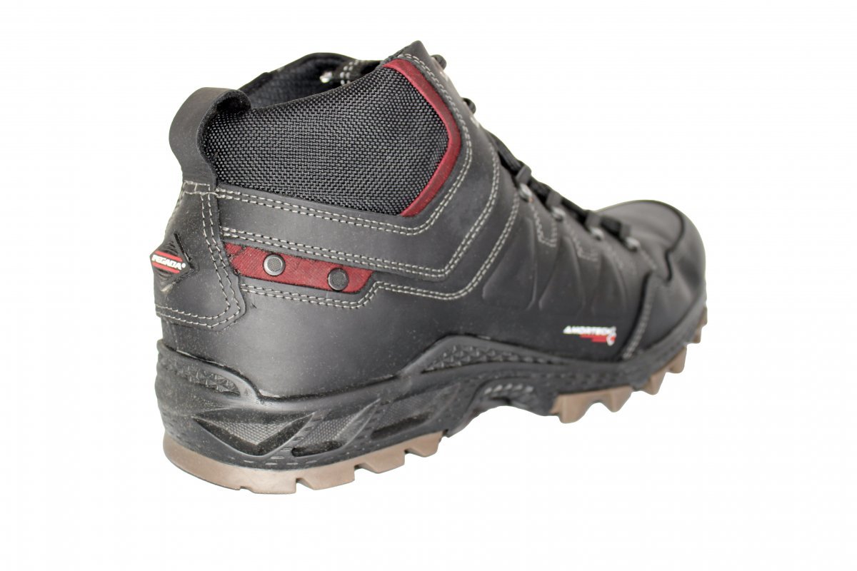 Bota Coturno Couro Trekiking Pegada 150351 Masculino Preto 4