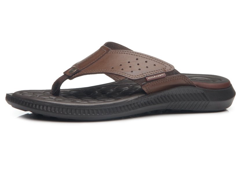 Chinelo Em Couro Pegada 133155 Masculino Marrom 2