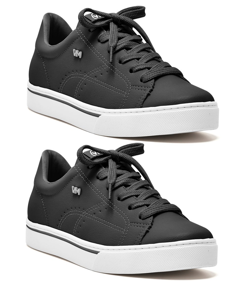 Tênis Casual Via Marte 016-008 Feminino Preto 3