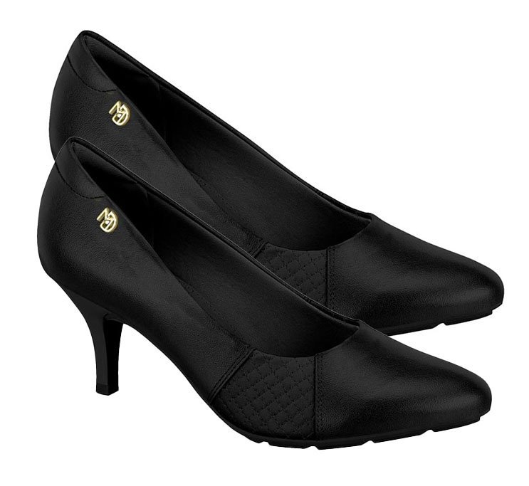 Sapato Scarpin Joanete Modare 7013636 Feminino Preto 3
