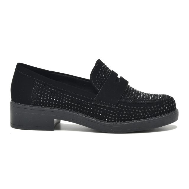 Mocassim Loafer Via Marte 011-006 Feminino Preto 3