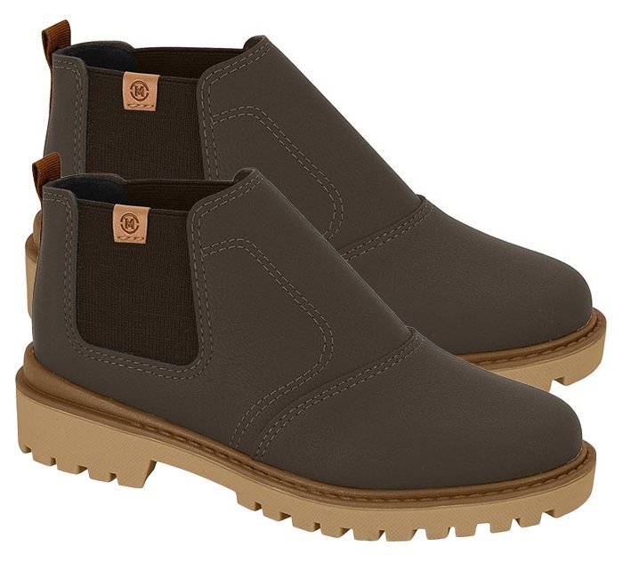 Bota Coturno Molekinho 2144227 Infantil Masculino Marrom 3