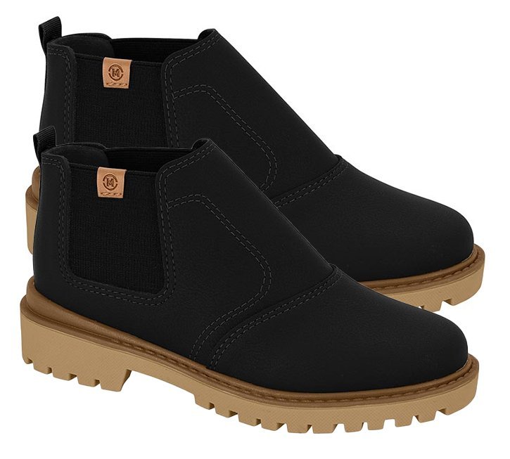 Bota Coturno Molekinho 2817123 Infantil Masculino Preto 3