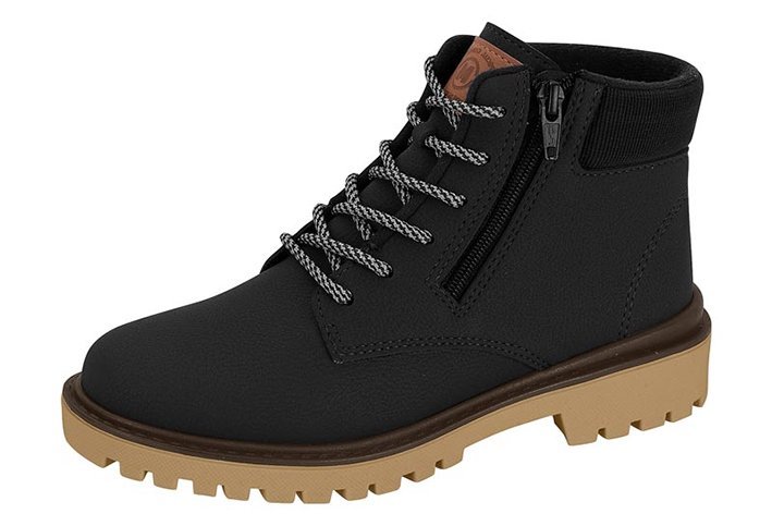 Bota Coturno Molekinho 2817126 Infantil Masculino Preto 2