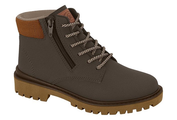 Bota Coturno Molekinho 2817126 Infantil Masculino Marrom 1