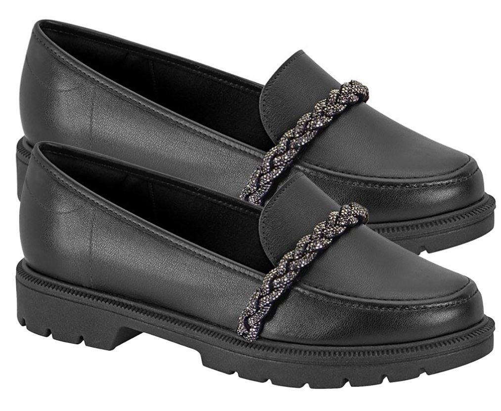 Mocassim Loafer Beira Rio 4283117 Feminino Preto 3