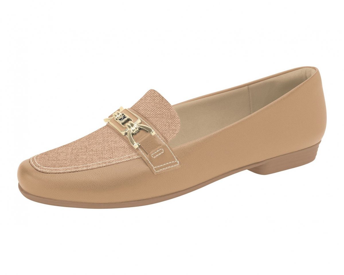 Mocassim Conforto Piccadilly 250230 Feminino Dourado 2