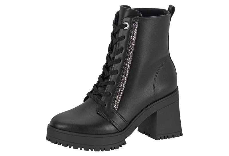 Bota Coturno Vizzano 3091104 Feminino Preto 2