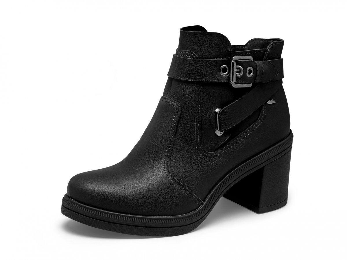 Bota Coturno Couro Dakota DA091 Feminino Preto 2