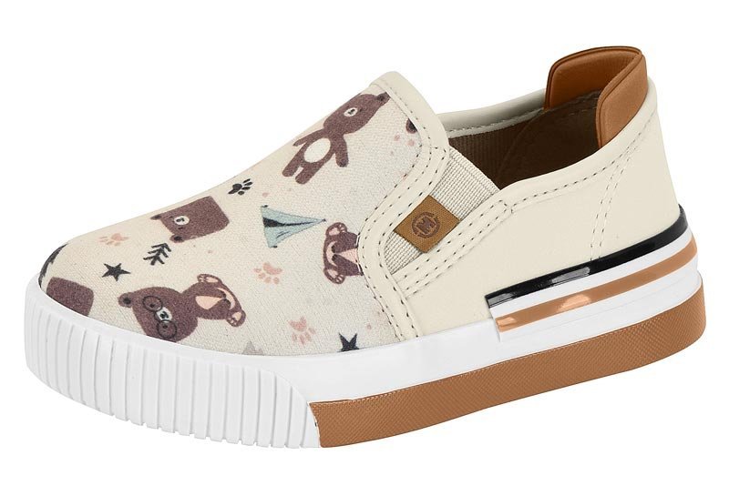 Tênis Casual Molekinho 2615100 Infantil Masculino Branco 2