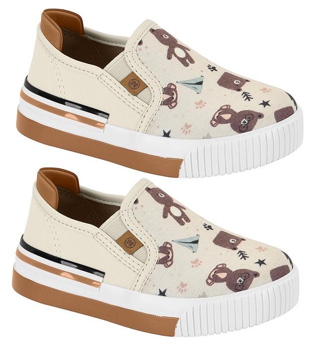 Tênis Casual Molekinho 2615100 Infantil Masculino Branco 3