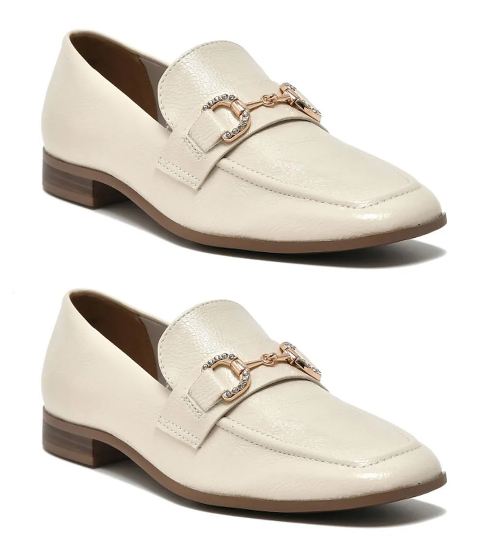 Mocassim Loafer Via Marte 075-004 Feminino Bege 3