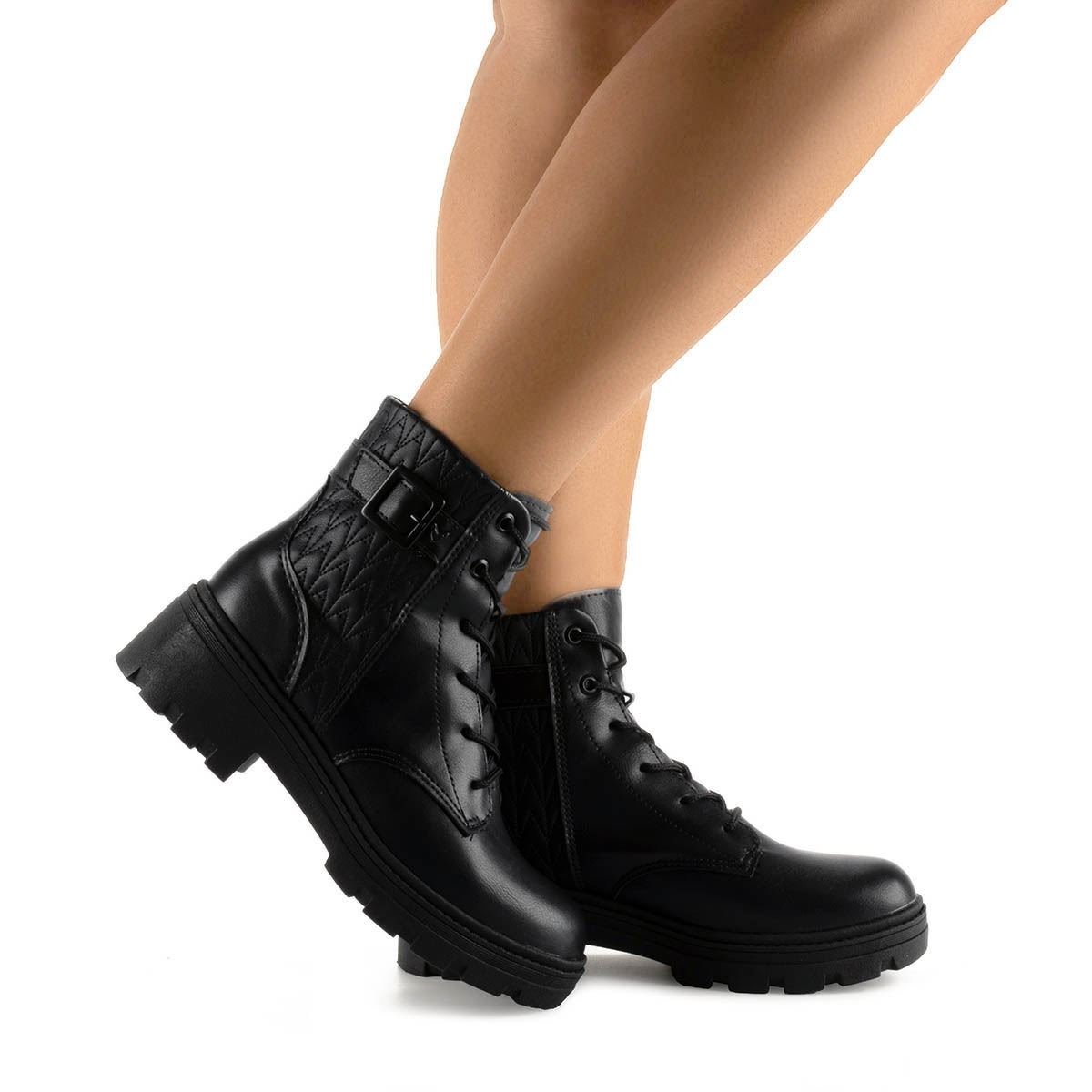 Bota Coturno Mississipi MA101 Feminino Preto 1