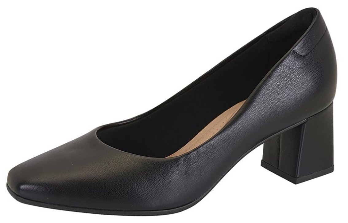 Sapato Scarpin Salto Bloco Médio Beira Rio 4314100 Feminino Preto 2