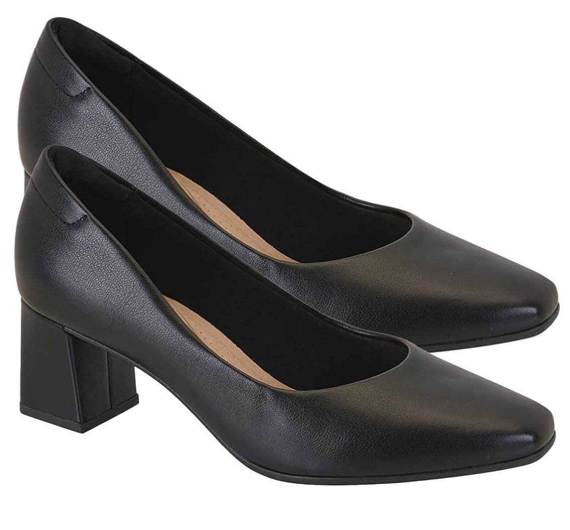 Sapato Scarpin Salto Bloco Médio Beira Rio 4314100 Feminino Preto 3