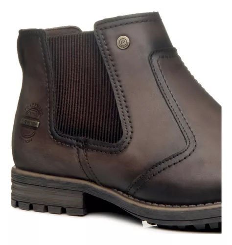 Botina De Couro Pegada 180788 Masculino Marrom 2