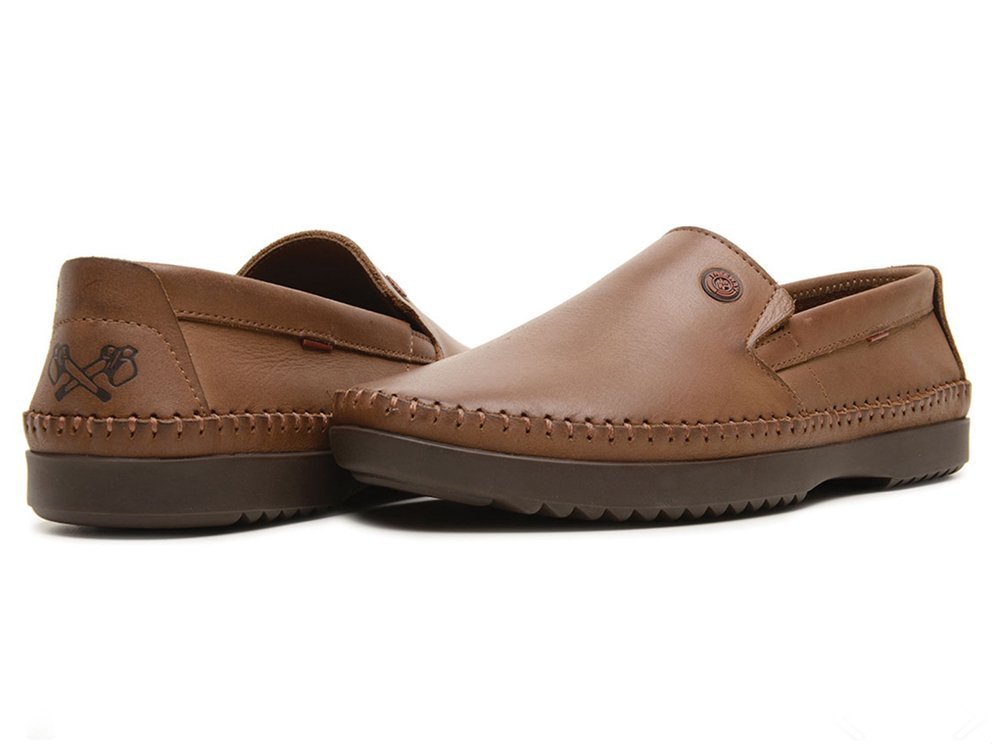 Mocassim Couro Freeway Logan X 1 Masculino Marrom Claro 4