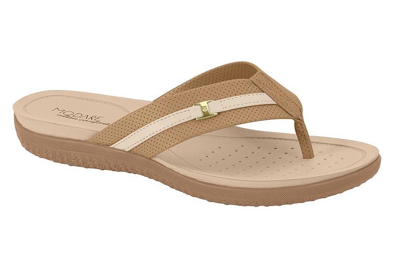 Tamanco Chinelo Modare Ultraconforto 7125244 Feminino Bege 1