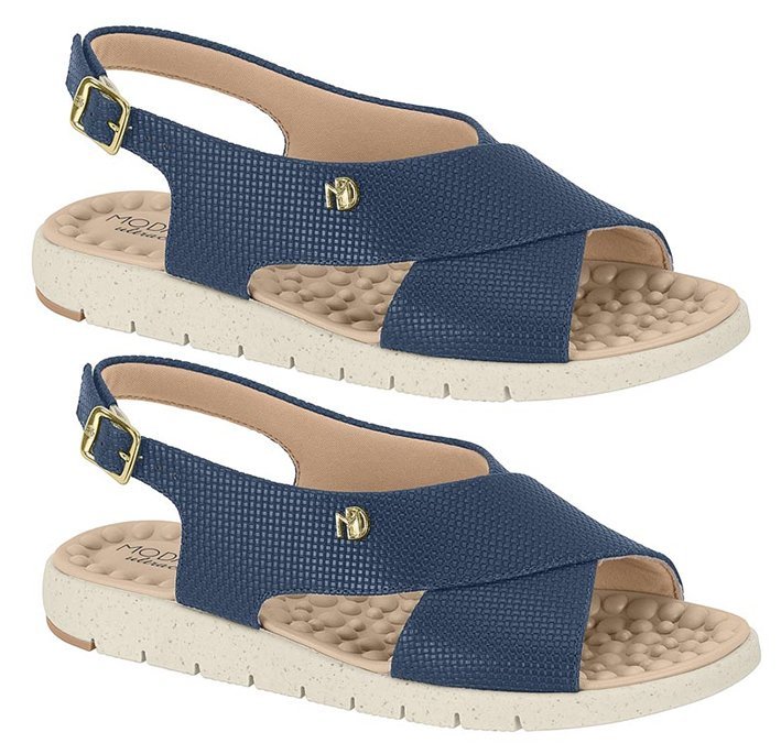 Sandália Ultraconforto Modare 7162203 Feminino Azul 3