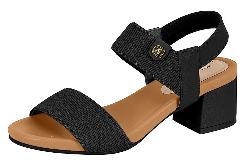 Sandália Salto Grosso Modare 7187100 Feminino Preto 2
