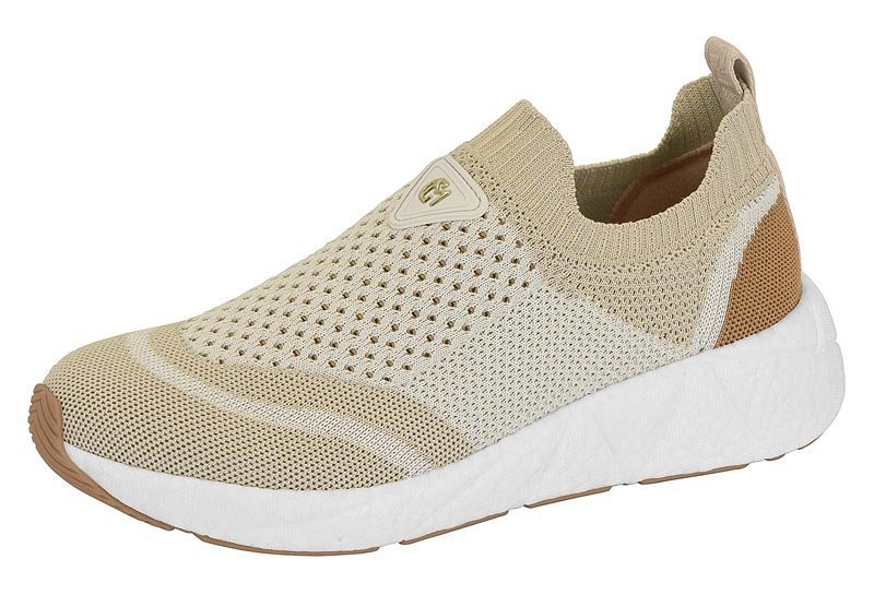 Tênis Casual Slip On Modare 7395102 Feminino Bege 2