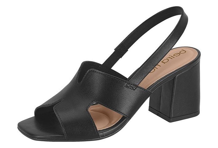 Sandália Salto Bloco Beira Rio 8436231 Feminino Preto 2