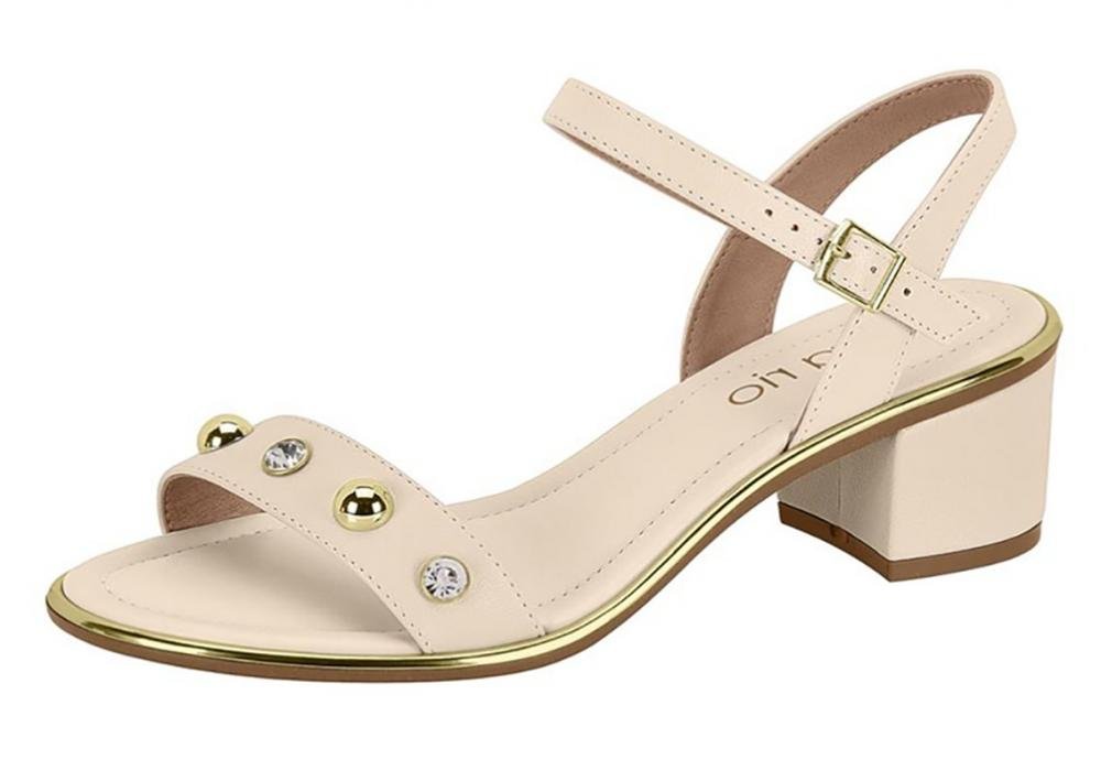 Sandália Salto Bloco Médio Beira Rio 8379247 Feminino Branco 2