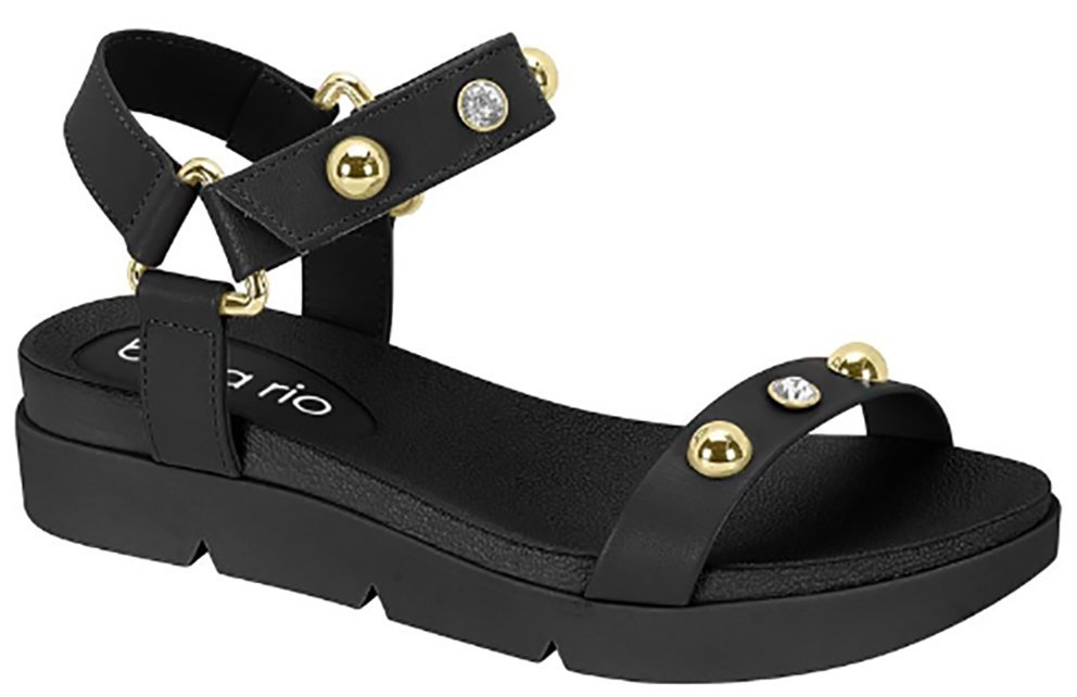 Sandália Papete Conforto Beira Rio 8387537 Feminino Preto