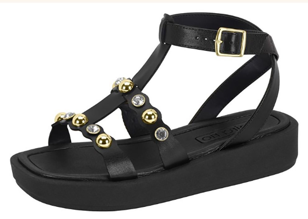 Sandália Papete Flatform Beira Rio 8487210 Feminino Preto 2