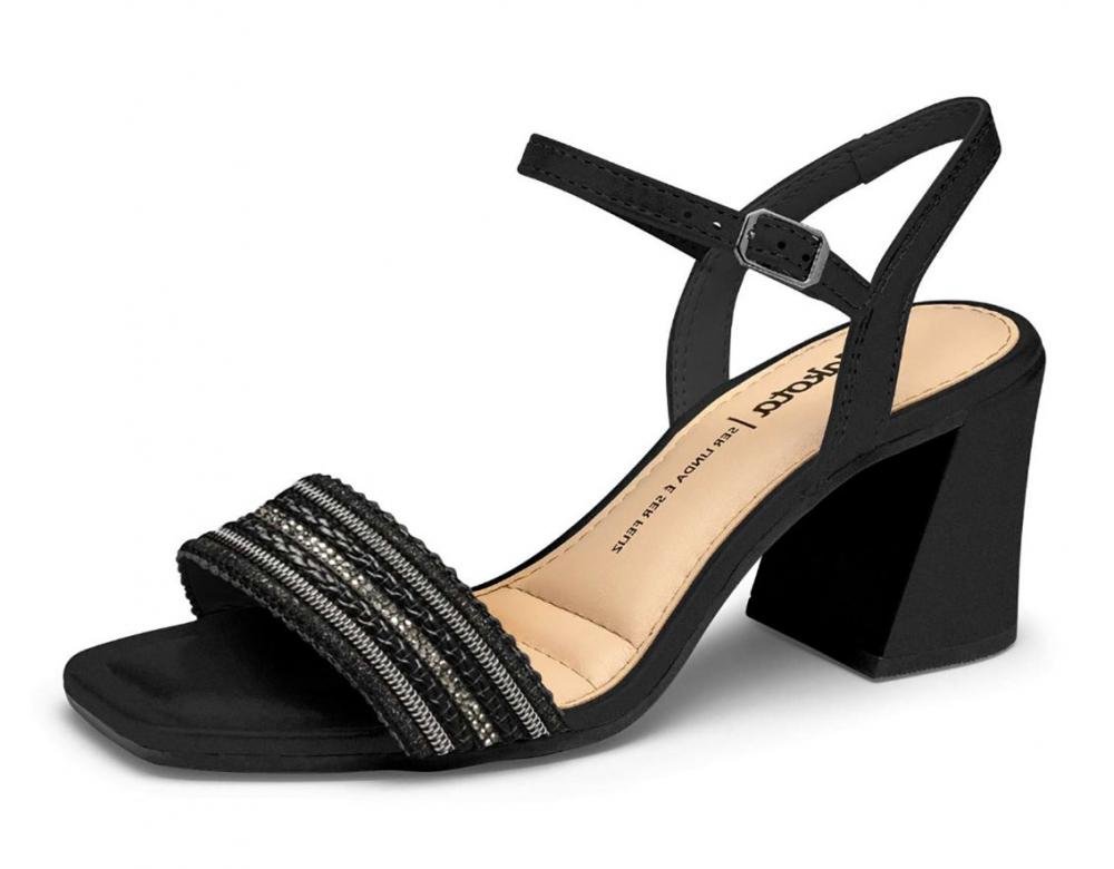 Sandália Salto Bloco Dakota Y8362 Feminino Preto 2