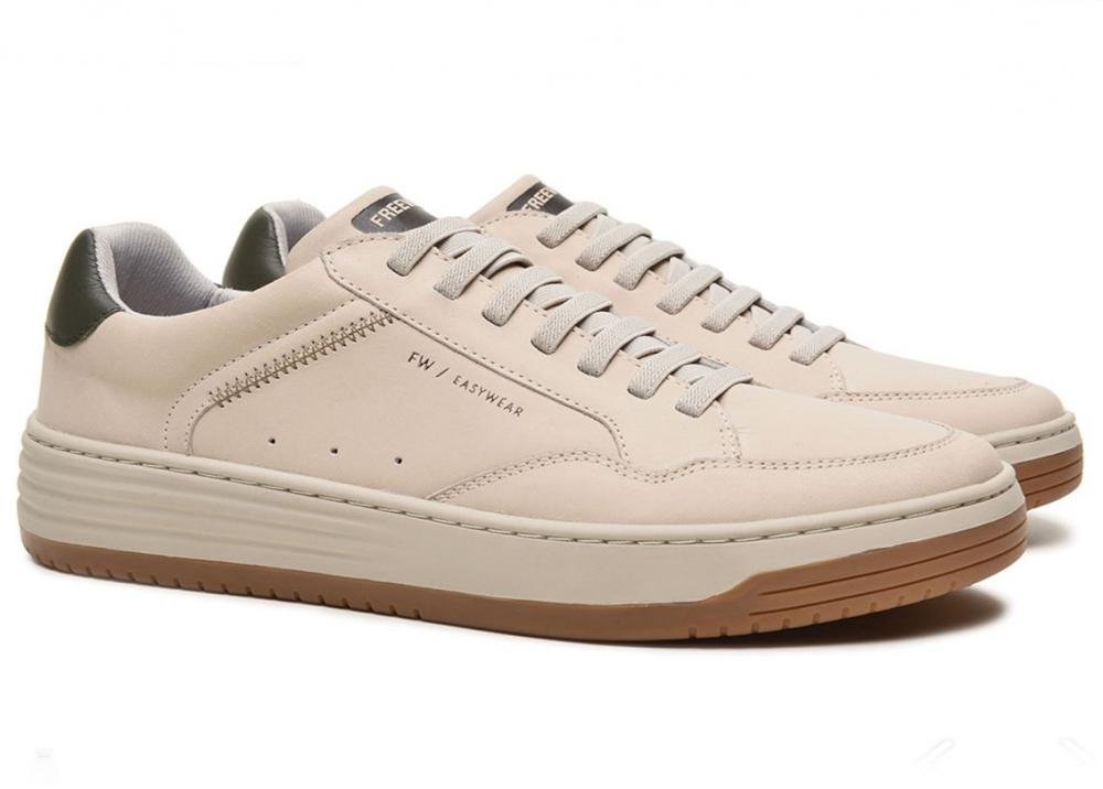 Sapatênis Couro Freeway Loud 07-4193 Masculino Branco 2