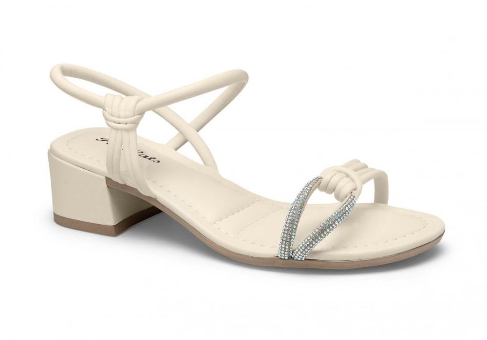 Sandália Salto Bloco Pink Cats V4491 Infantil Feminino