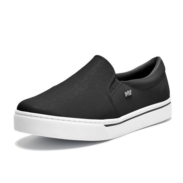 Tênis Casual Slip On Via Marte 016009 Feminino Preto 2