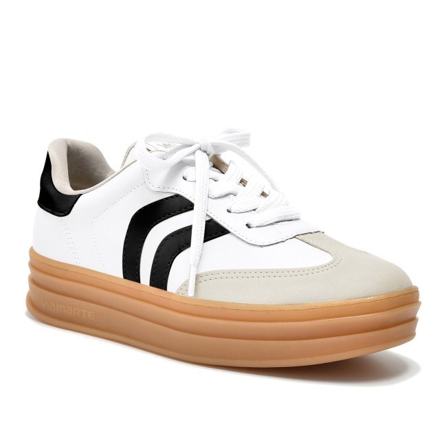 Tênis Casual Via Marte 156-001 Feminino Branco 1